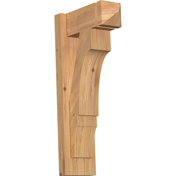 Ekena Millwork Balboa Arts & Crafts Smooth Outlooker, Western Red Cedar, 5 1/2"W x 12"D x 24"H OUT06X12X24BOA03SWR - main
